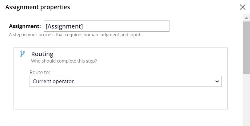 assignment label in pega